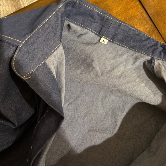 Demin dress with button up front and side slits - Picture 9 of 9